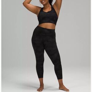 Size 6 lulu lemon nulu black & gray camo leggings